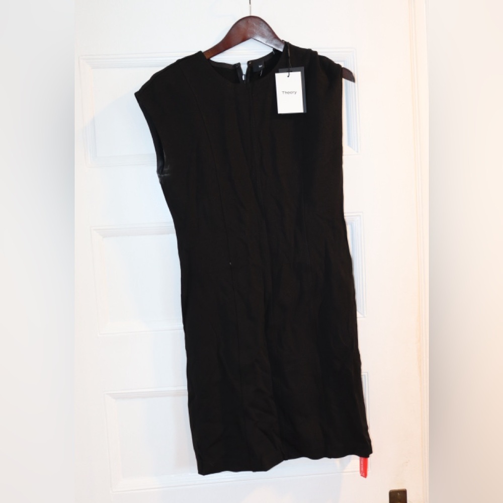 Theory Classic Black Cap Sleeve Dress